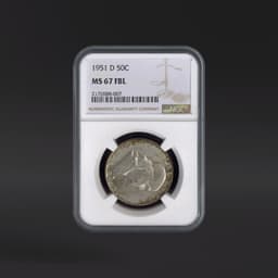 1951-D 50 Cents NGC MS67FBL