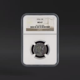 1916 5 Cents NGC MS67