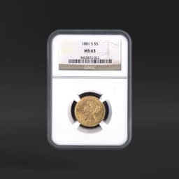 1881-S $5 Gold NGC MS63
