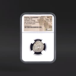 c.425-350 BC CILICIA, CELENDERIS AR Stater rv recumbent goat NGC AU