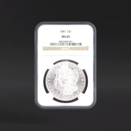 1887 One Dollar NGC MS65