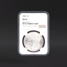 1887 One Dollar NGC MS65
