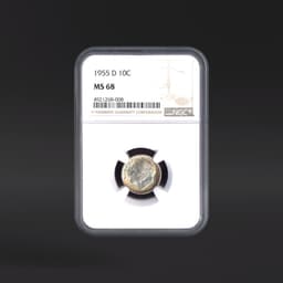 1955-D 10 Cents NGC MS68