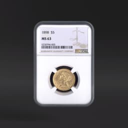 1898 $5 Gold NGC MS63