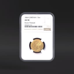 1864 G.BRITAIN 1SOV Douro Treasure NGC AU58