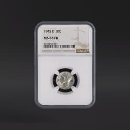 1945-D 10 Cents NGC MS68FB