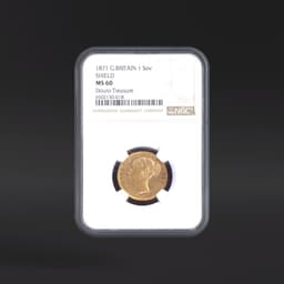 1871 G.BRITAIN 1SOV SHIELD Douro Treasure NGC MS60