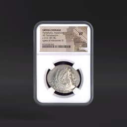 Pamphylia, Aspendus GREEK COINAGE AR Tetradrachm types of Alexander III NGC VF