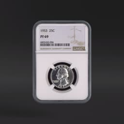 1953 25 Cents NGC PF69