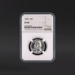 1953 25 Cents NGC PF69