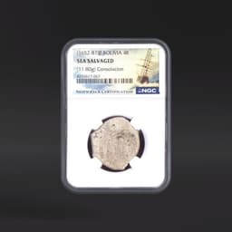 (1652-81)P BOLIVIA 4R (11.80g) Consolacion NGC SEASALVAGED
