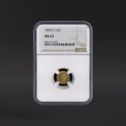 1850-C $1 Gold NGC MS62