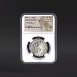 Syria, Seleucia Pieria GREEK COINAGE AR Tetradrachm yr.15 (95/4 BC) NGC ChXF