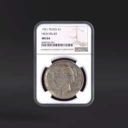 1921 One Dollar Peace NGC MS64