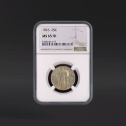 1926 25 Cents NGC MS65FH