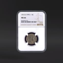 1913-S 5 Cents Buffalo, Type 1 NGC MS66