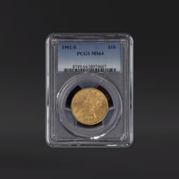 1901-S $10 Gold PCGS MS64