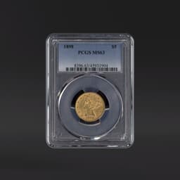 1898 $5 Gold PCGS MS63