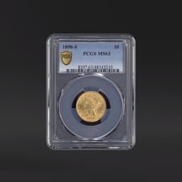 1898-S $5 Gold PCGS MS63