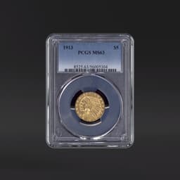1913 $5 Gold PCGS MS63