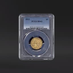 1913 $5 Gold PCGS MS63