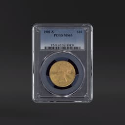 1901-S $10 Gold PCGS MS65