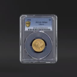 1908 $5 Gold Liberty PCGS MS64