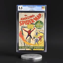 Amazing Spider-Man #1 CGC 5.5 Off-white to White Pages (Marvel Comics, 1966) - Universal Golden Record Reprint