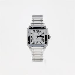 Cartier Santos White Dial Medium