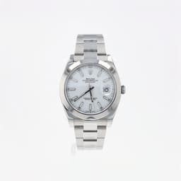 Rolex Datejust White Index Oyster 41mm