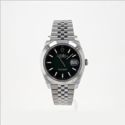 Rolex Datejust 41mm Green Ombre Dial Jubilee